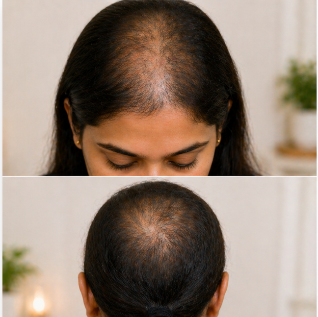 Before Hair Treatment · Dermatrix
